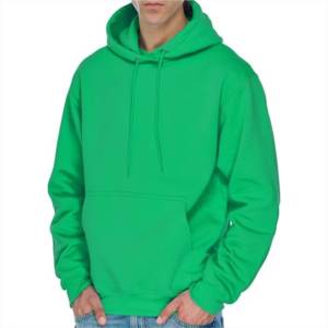 SEEBI Sports <b>Men's</b> <b>Orange</b> Hooded <b>Sweatshirt</b> Regular Fit Fleece Casual Pullover with Front Pocket 100% Cotton Eco-Friendly - Product Image 4