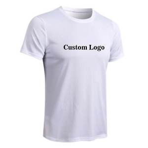 T-shirt de sport pour homme en gros, 100 % coton tricoté, respirant, séchage rapide, vêtements de fitness pour la gym - Product Image 6