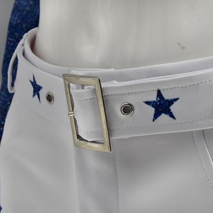 Disfraz de Vaquera para Adultos, Conjunto de Uniforme de Animadora de 3 Piezas con Estrella Azul para Mujer - Product Image 2