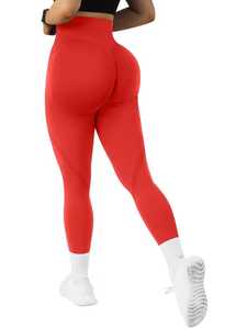 VYRRA INTERNATIONAL Pantalones de Yoga para Mujer, Cintura Media, Sólidos, de Spandex/Poliéster, Largos, Deportivos, Elásticos, Transpirables, Morado, Negro, Malla - Product Image 2
