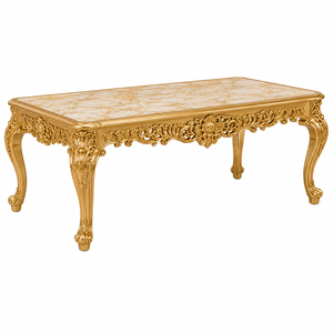 Classical Palace Inspired Carved <b>Dining</b> Room Furniture 10 Seater Ornate <b>White</b> Gold Inlay Oval <b>Dining</b> <b>Table</b> with Carved Chairs - Product Image 3