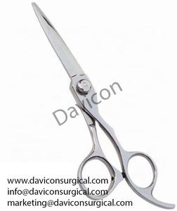 Tijera de peluquero profesional de acero inoxidable de alta calidad con anillo verde Tijeras manuales de nueva llegada - Product Image 2