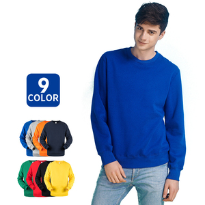 <b>Men's</b> Unisex 100% Cotton Blank Sweatshirts Custom Logo Winter Warm Crewneck Pullover Fleece Lined Quick Dry Breathable - Product Image 4