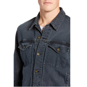 Warm streetwear men <b>denim</b> jacket sherpa lined blue jean winter fashion outerwear vintage style <b>coat</b> for men casual - Product Image 4