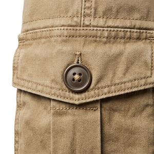 Women's Mid Waist Cargo Shorts & Skirts 100% Cotton Breathable Knitted Sporty Pocketed Summer Casual Gym Wear - Product Image 5