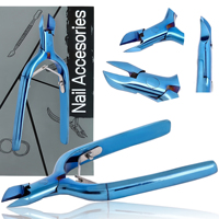 Coupe-cuticules professionnel à double ressort, en acier inoxydable haute tension, courbé, pour manucure et pédicure, soin des ongles, doigts et orteils, large