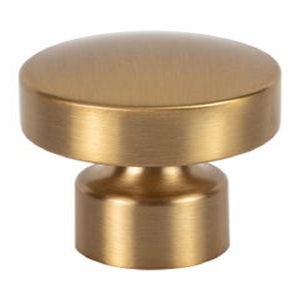 Classic Round Brass Cabinet Knob Farmhouse Style Durable Kitchen Furniture Handle Gold Finished <b>wardrobe</b> Dresser <b>Door</b> Knob - Product Image 6