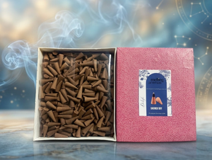 Cônes d'encens en papier d'agarwood écologiques Sacred Sky, diffuseur d'aromathérapie naturelle aux herbes, cône brun parfumé pour la maison - Product Image 1