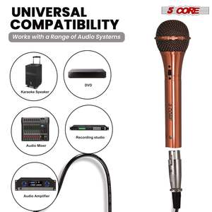 Micrófono Dinámico XLR de 5 Núcleos, Micrófono de Mano para Karaoke, Canto y Estudio - Product Image 6