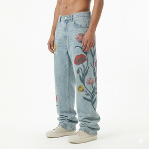 Hot Selling 13 Oz Solid Spring Denim <b>Jeans</b> Men Heavyweight Raw Durable Selvedge Style Streetwear Custom OEM ODM Wholesale - Product Image 3