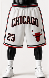 Pantalones Cortos de Baloncesto para Hombre 23, Diseño Personalizado por Sublimación, Transpirables, de Poliéster/Nailon, de Secado Rápido, Estilo Deportivo, Cintura Elástica - Product Image 1