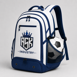 Sac de sport pour le football avec matériau léger et durable, grand espace de rangement, plusieurs poches, bretelles confortables et design athlétique élégant - Product Image 6