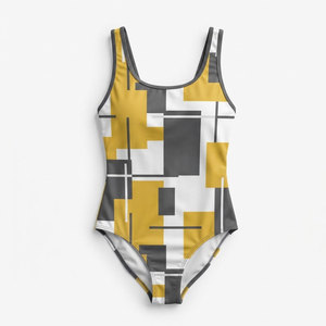 Maillot de bain une pièce contemporain pour femme, design personnalisé, athlétique, séchage rapide, tissu extensible, plage, piscine, sport, vente en gros - Product Image 1