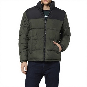 Ventes en gros de vestes matelassées pour hommes, logo personnalisé, mode décontractée, veste d'hiver à capuche rembourrée, vestes streetwear, fabricant OEM - Product Image 1