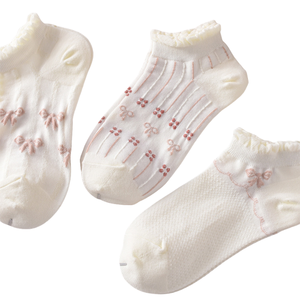 Calcetines cortos para mujer, calcetines finos de primavera y verano, calcetines invisibles de corte bajo, calcetines cortos de estilo japonés a la moda para estudiantes - Product Image 3