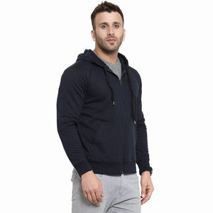 Sweat à capuche pour homme, tendance streetwear, patchwork bicolore, molleton de coton 330g, coupe classique, coupe-vent, respirant, avec poche - Product Image 5