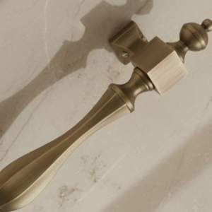 Poignée de porte en laiton massif SOLARIUS, finition moderne |   Portes en bois durables pour l'entrée des hôtels en extérieur |   Matériel architectural - Product Image 3