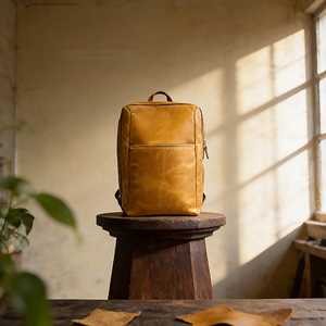 Sac à dos en cuir pleine fleur véritable personnalisé pour homme, sac de voyage de luxe pour ordinateur portable, imperméable, sac d'affaires en gros LBK-0111 - Product Image 3