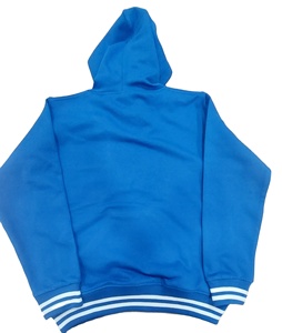 แจ็กเก็ตมีฮู้ดแขนยาวสีน้ำเงินสำหรับทุกเพศผ้าถักคุณภาพสูงโลโก้ตามสั่ง - Product Image 2