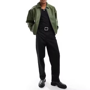 <b>Men's</b> Genuine <b>Leather</b> <b>Jackets</b> Breathable Windproof OEM Casual Winter Design in Multiple Styles - Product Image 3