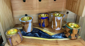 Set de Regalo para Ramadán, Estilo Árabe, Artesanía de Calidad, FAIZA CRAFT India, Incienso de Sándalo y Resina Ecológica, Difusor con Bandeja - Product Image 6