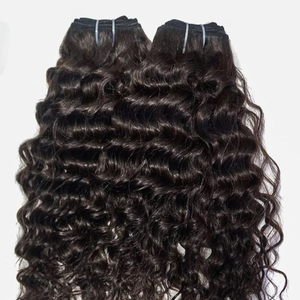 Cabello Humano Rizado Indio 100% Virgen 1B, Mechones Dobles Cosidos a Máquina, Negro Natural, Puntas Gruesas, Proveedor Mayorista - Product Image 2