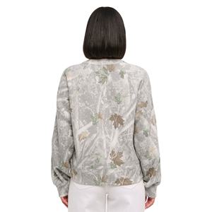 Pull à col rond pour femme en coton 100% - Coupe ample - Respirant - Poche - Qualité supérieure - Impression camouflage - Logo personnalisé - 370g - OEM - Product Image 4