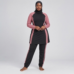 Conjunto Burkini Modesto de 3 Piezas para Mujer, Venta al por Mayor, 6 Colores, Tallas XS-XL, Diseño Personalizado, OEM - Product Image 5