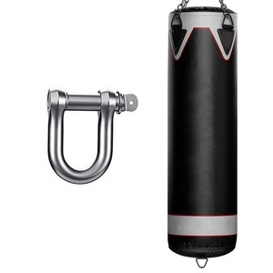 Saco de Boxeo Profesional de Alta Resistencia con Cubierta de Cuero y Relleno de Arena, Altura Ajustable para Entrenamiento de Boxeo Masculino - Product Image 3