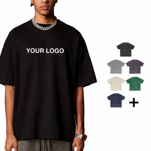 Camisetas gráficas personalizadas OEM, camisetas extragrandes vintage con logo gráfico desgastado, camiseta con lavado ácido para mujer y hombre, camisetas extragrandes unisex - Product Image 2