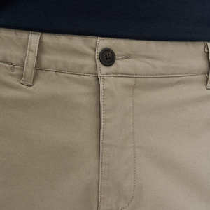Shorts Bermuda en Coton Oxford Uni Décontracté pour Homme, Taille Mi-Haute, Fermeture Boutonnée avec Poches, Respirant, Tissé, Style Chino - Product Image 2