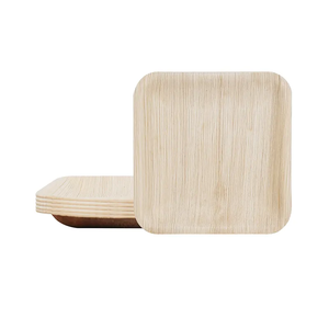 Placas rectangulares de hoja de palma Areca biodegradables desechables aprobadas bandejas de cuencos de uso de fiesta de grado superior de alta calidad - Product Image 4