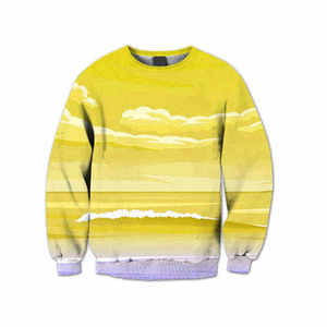 Sweat-shirt vert imprimé en gros, unisexe, coupe classique, col rond, tricoté, décontracté, pour le printemps, impression par sublimation - Product Image 2