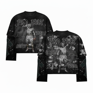 Double Layer Short Sleeve 100% Cotton Men's Custom Made T-shirt Hip Hop Style Trendy OEM ODM Breathable 300g - Product Image 3