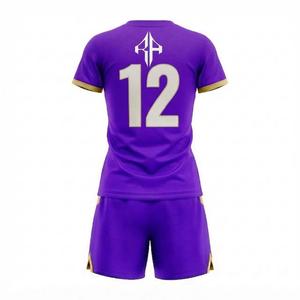 Uniforme de Fútbol de Primera Calidad para Mujer, Cuello en V, Manga Corta con Cierre de Pullover, Logotipo Blanco, Material de Alta Calidad, Corte Regular - Product Image 3