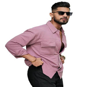 Camisas informales de manga larga para hombre, novedad, UPF 50, secado rápido, transpirables, bolsillos en el pecho, poliéster, Spandex Dobby para adolescentes - Product Image 5