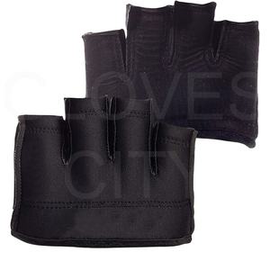 Gants d'entraînement mi-doigts respirants en cuir/PU pour hommes et femmes avec sangles de poignet intégrées – Idéaux pour la gym, le fitness et le cross-training - Product Image 2