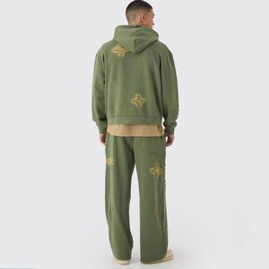 Nuevo Conjunto Deportivo con Capucha, Ligero, de Primera Calidad, al Mejor Precio al por Mayor, con Bordado Desgastado, Estilo Urbano para Invierno - Product Image 2