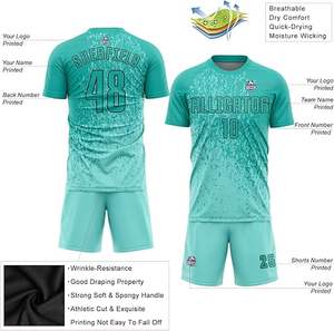 Conjunto de Uniforme de Fútbol Personalizado Cailan & Black - Venta al por Mayor, Secado Rápido, 100% Poliéster - Product Image 3