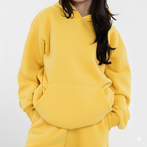 Sweat à capuche personnalisé pour femme en coton surdimensionné avec logo 3D frontal gaufré de haute qualité, impression par transfert thermique en relief, idéal pour l'hiver, OEM - Product Image 1