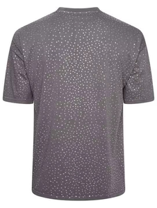 T-shirts en strass pour hommes, nouvelle collection, style streetwear, imprimés, design personnalisé, vente en gros - Product Image 2