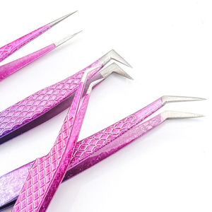 Pinzas Profesionales de Alta Calidad para Extensión de Pestañas, Acero Inoxidable, Personalizables, Plateadas, Punta Lisa y Dentada - Product Image 5