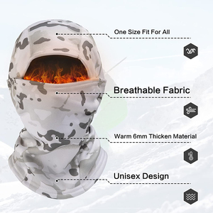 Pasamontañas unisex para adultos con 3 orificios, personalizado, para esquí de invierno, cubre toda la cara, táctico, transpirable, impermeable, estilo con imagen, precio económico, venta al por mayor - Product Image 2