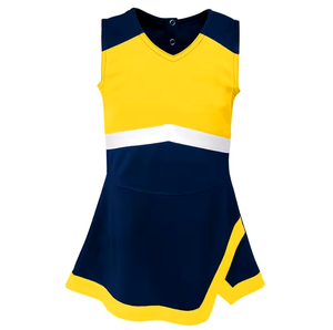 Tenues d'entraînement personnalisées pour équipes de danse, ensembles d'uniformes de cheerleading pour femmes adultes avec logo personnalisé, mini-jupe - Product Image 2