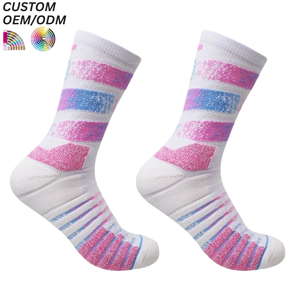 Calcetines deportivos de compresión transpirables de 5 dedos personalizados, tejidos, para yoga en interiores, con soporte OEM y ODM, venta al por mayor. - Product Image 1