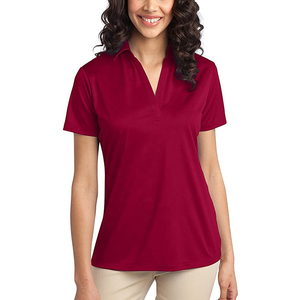 Camiseta Polo de Algodón 100% para Mujer, Corte Ajustado Informal, Diseño Liso, Alta Calidad y Bajo Precio, con Cuello con Franja - Product Image 5