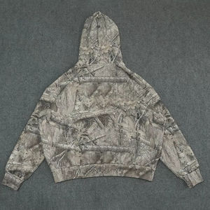 Sudadera con Capucha de Camuflaje para Caza, Sudadera Personalizada de Estilo Urbano con Estampado Digital Real Tree, Sudadera de Camuflaje para Hombre - Product Image 5
