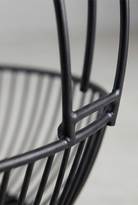 Wholesale Black Metal Wire <b>Fruit</b> <b>Storage</b> Basket with Banana Hanger Arch Hook Minimalist Decorative Bowl - Product Image 2
