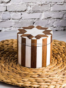 Bandeja de madera con incrustaciones de hueso blanco hecha a mano, bandeja de madera personalizada estilo Ángel para uso doméstico en Hotel, bandeja de almacenamiento de madera de alta calidad - Product Image 4