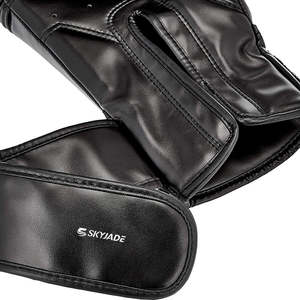 Guantes de Boxeo SALUBRIOUS SPORTS para Mujer y Hombre, de Cuero, para Exteriores, Muay Thai, MMA, UFC, con Logotipo Personalizado y Cierre de Cordones - Product Image 4